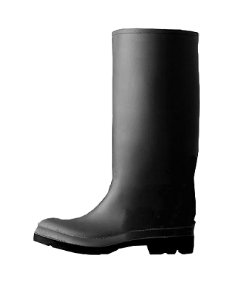 Par de botas de cano alto de trabalho, sem biqueira resistente a impactos, a zona do tacão fechada, de tipo isolante, com resistência ao deslizamento, à penetração e à absorção de água.