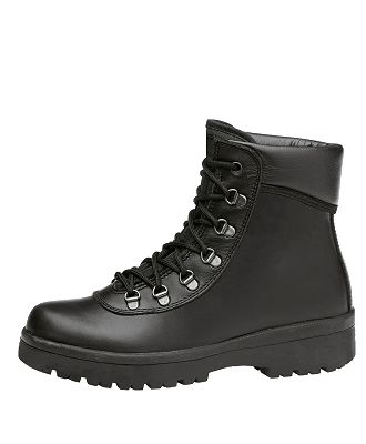 Par de botas de meio cano de protecção, com biqueira resistente a um impacto até 100 J e a uma compressão até 10 kN, com as solas providas de ressaltos, absorção de energia na zona do tacão, de tipo i