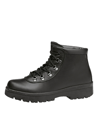 Par de botins de trabalho, sem biqueira resistente a impactos, com as solas providas de ressaltos, absorção de energia na zona do tacão, de tipo isolante, com resistência ao deslizamento e à perfuraçã