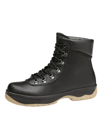 Par de botas de meio cano de protecção, com biqueira resistente a um impacto até 100 J e a uma compressão até 10 kN, a zona do tacão fechada e absorção de energia na zona do tacão, de tipo antiestátic