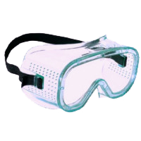 Óculos de protecção com moldura integral, com resistência a salpicos de líquidos. Óculos de protecção com moldura integral, com resistência a salpicos de líquidos.