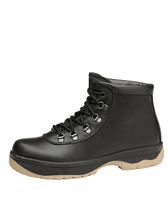 Par de botins de protecção, com biqueira resistente a um impacto até 100 J e a uma compressão até 10 kN, com resistência ao deslizamento e à perfuração.