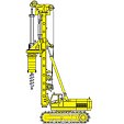 Equipamento completo para perfuração de estaca de trado contínuo sem molde