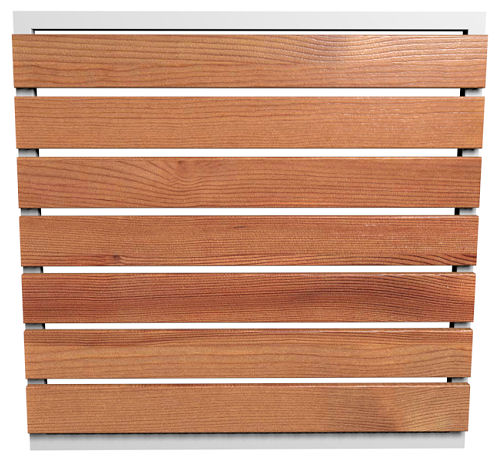 De lâminas horizontais fixas